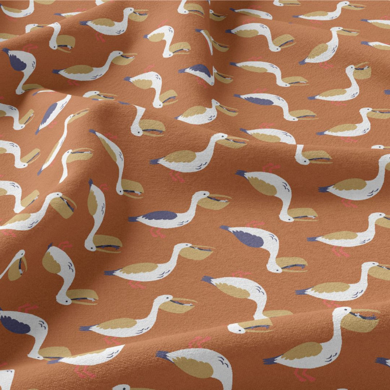 Printed Cotton NELSCOTT Rust / Honey